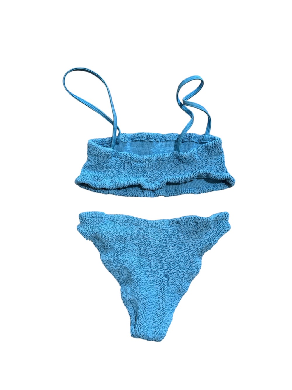 Hunza G Sky Blue Gigi Scrunch Bikini Set OS - Picture 8 of 9